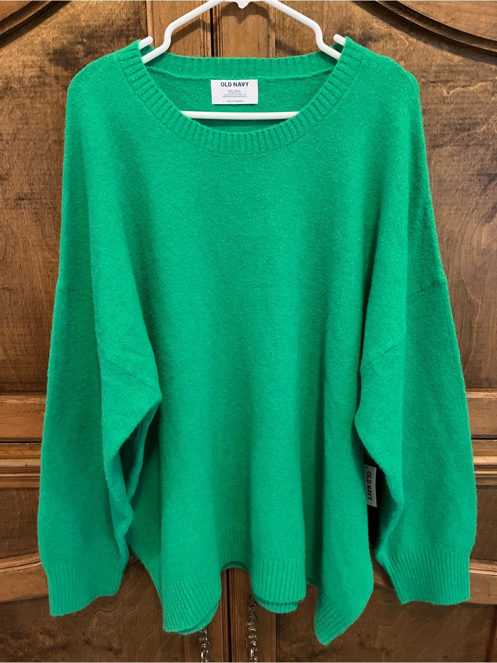 XXL Old Navy Bright Green Crewneck Sweater - Picture 1 of 5